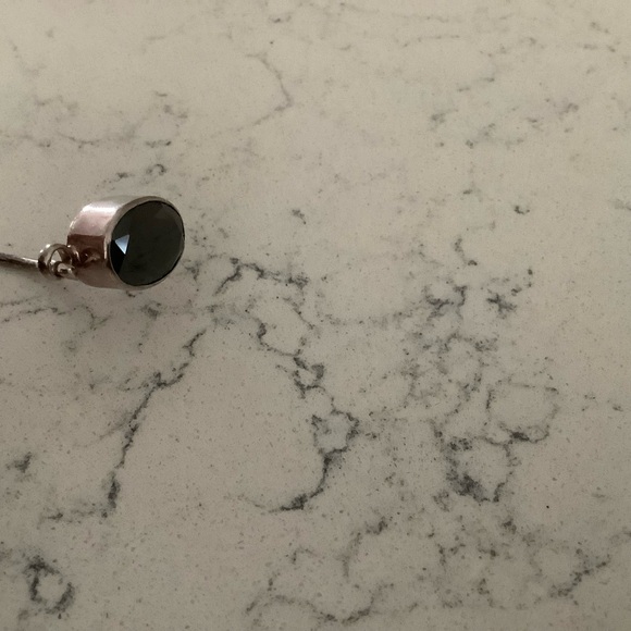 Vintage Haribou black onyx sterling bangle bracelet 925 Scandinavian Danish MCM - Picture 7 of 10